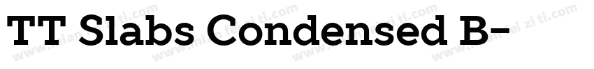 TT Slabs Condensed B字体转换